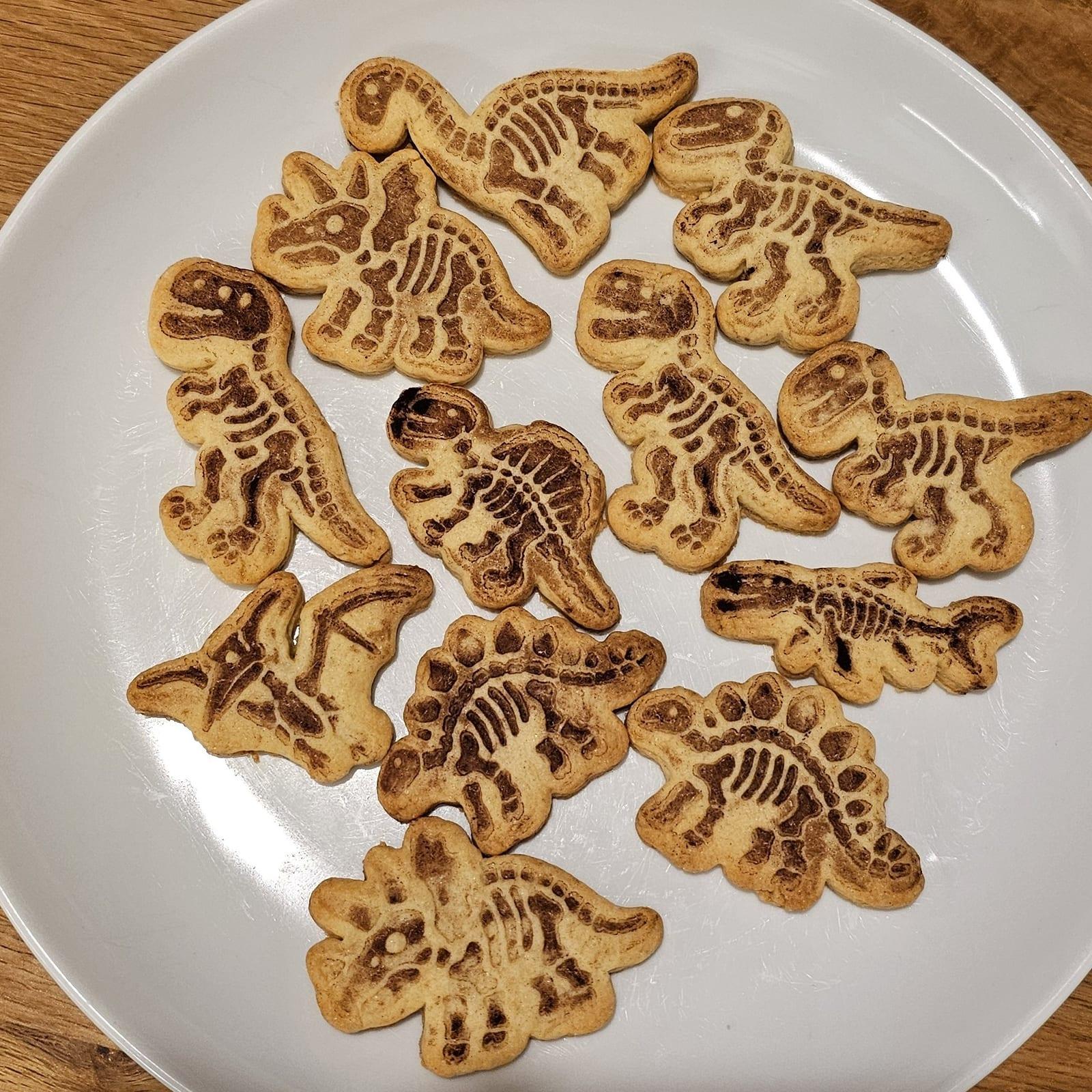 Dinosaur Fossils Set One, a 3D-printed cookie cutter, view 2