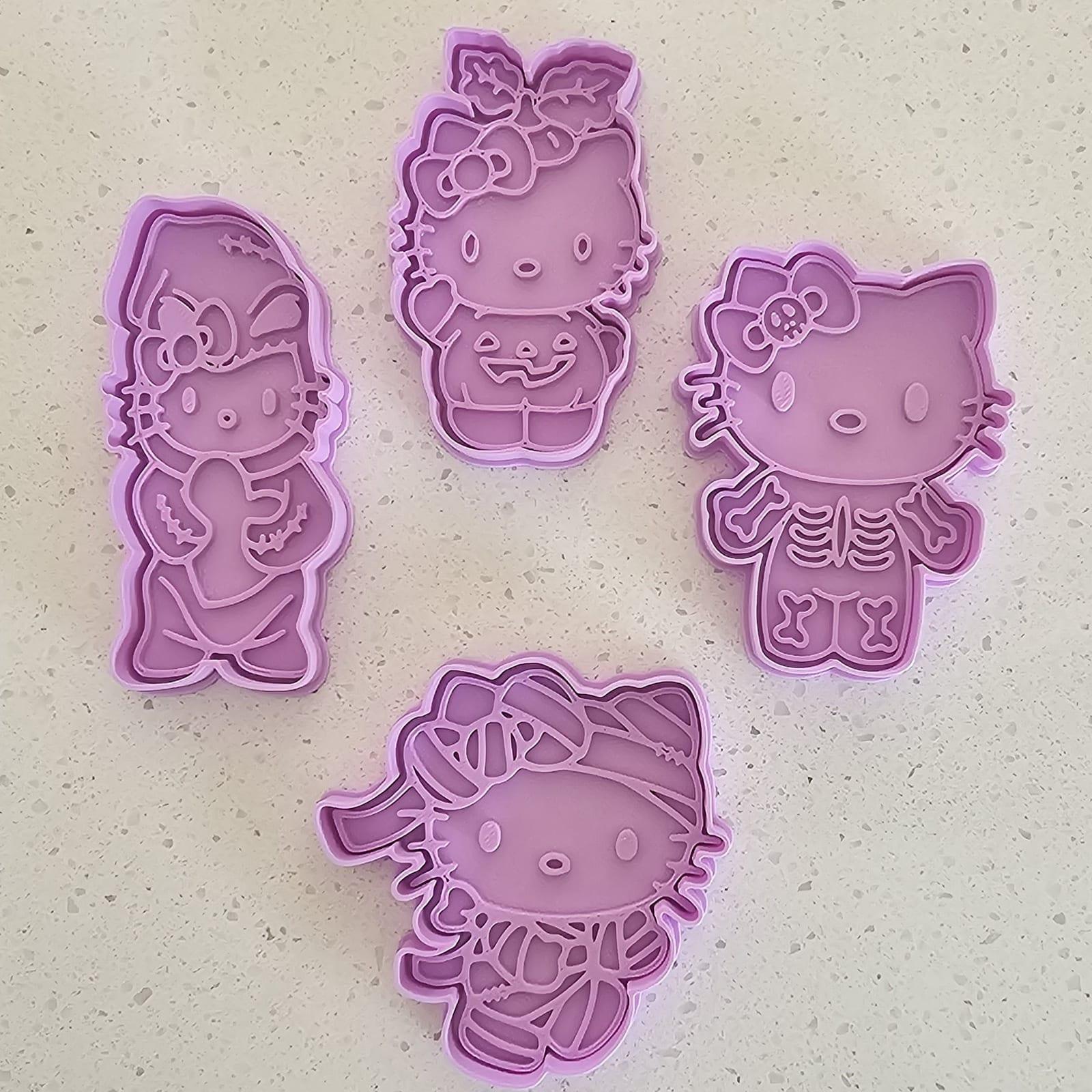 Halloween Kitty Set of Four, a 3D-printed cookie cutter