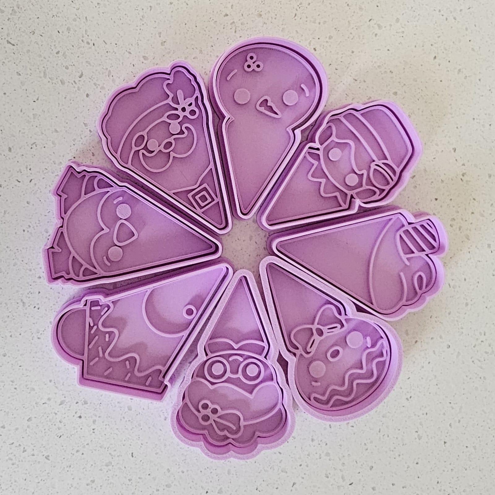 Christmas Cookie Pizza, a 3D-printed cookie cutter